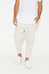 Pierce Drop Crotch Pant Cotton Light Sand