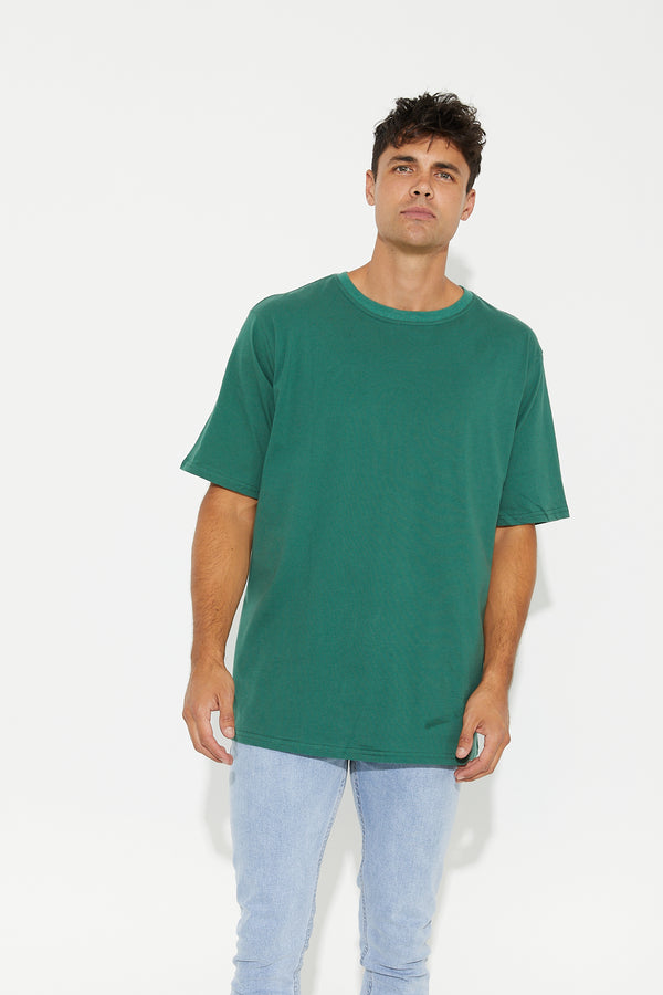 Oversize Crew Tee Emerald