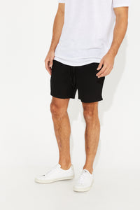 Blyth Linen Drawstring Short Black