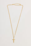 NTH Cross Gold Plated Necklace