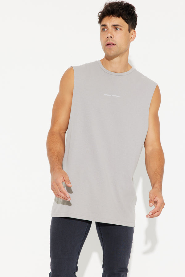 Leon Logo Tank Cotton Army