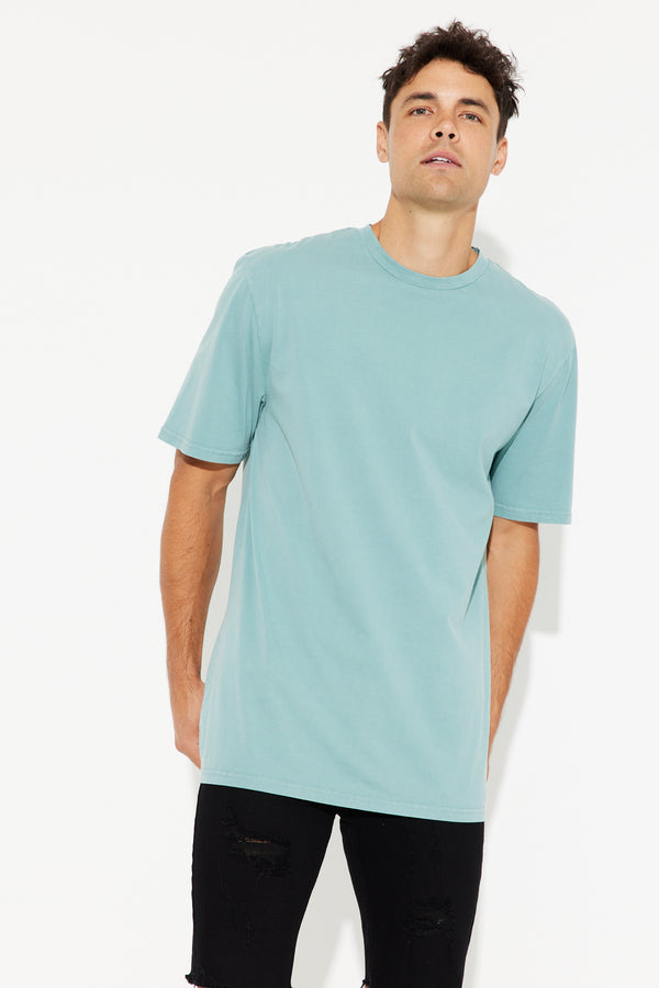 Mack Drop Sleeve Tee Cotton Sky