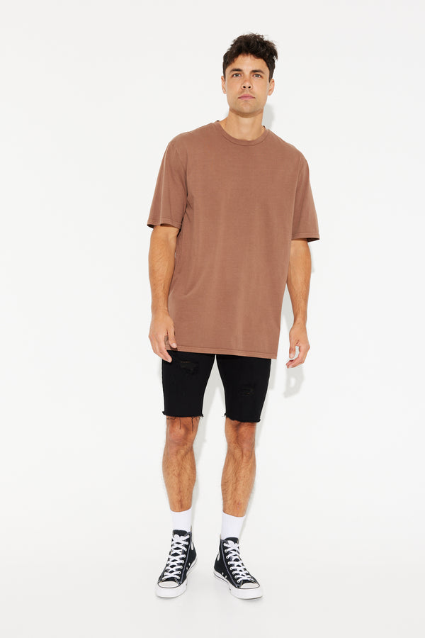 Bradley Crew Tee Cotton Choc