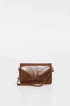 Arlo Crossbody Bag Choc Croc - SALE