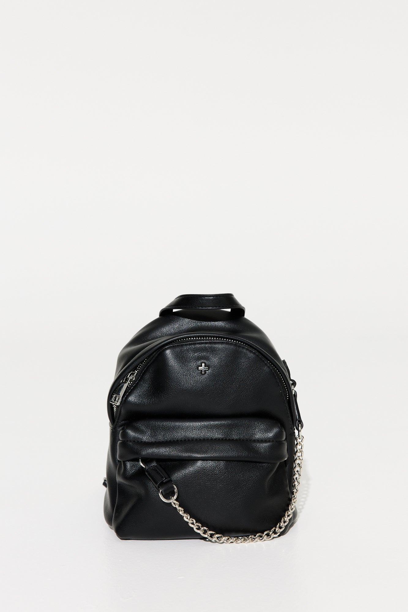 Mishca Backpack Black PU Silver