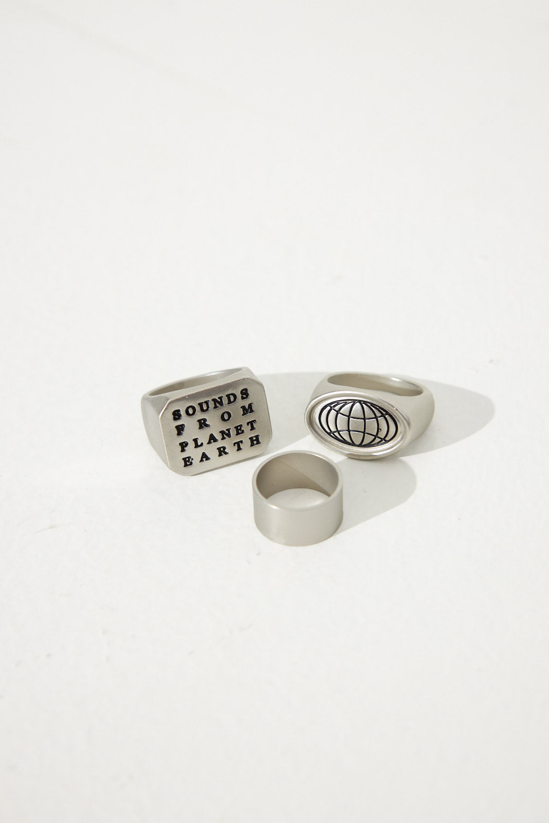 NTH Earth Ring Set Silver