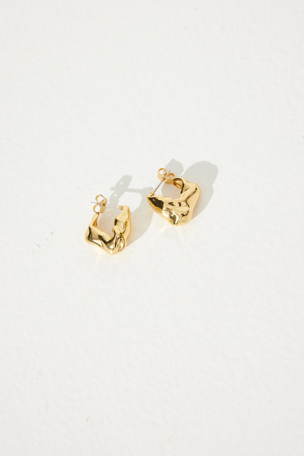 Statement Chunky Earrings Gold