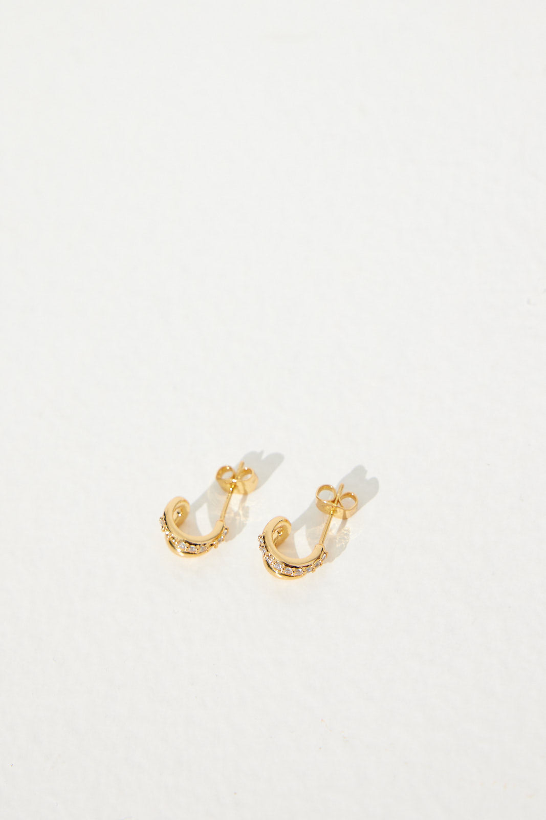 Petite Diamanté Earrings 18K Gold Plated