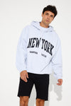 Tommy Hoodie New York Grey