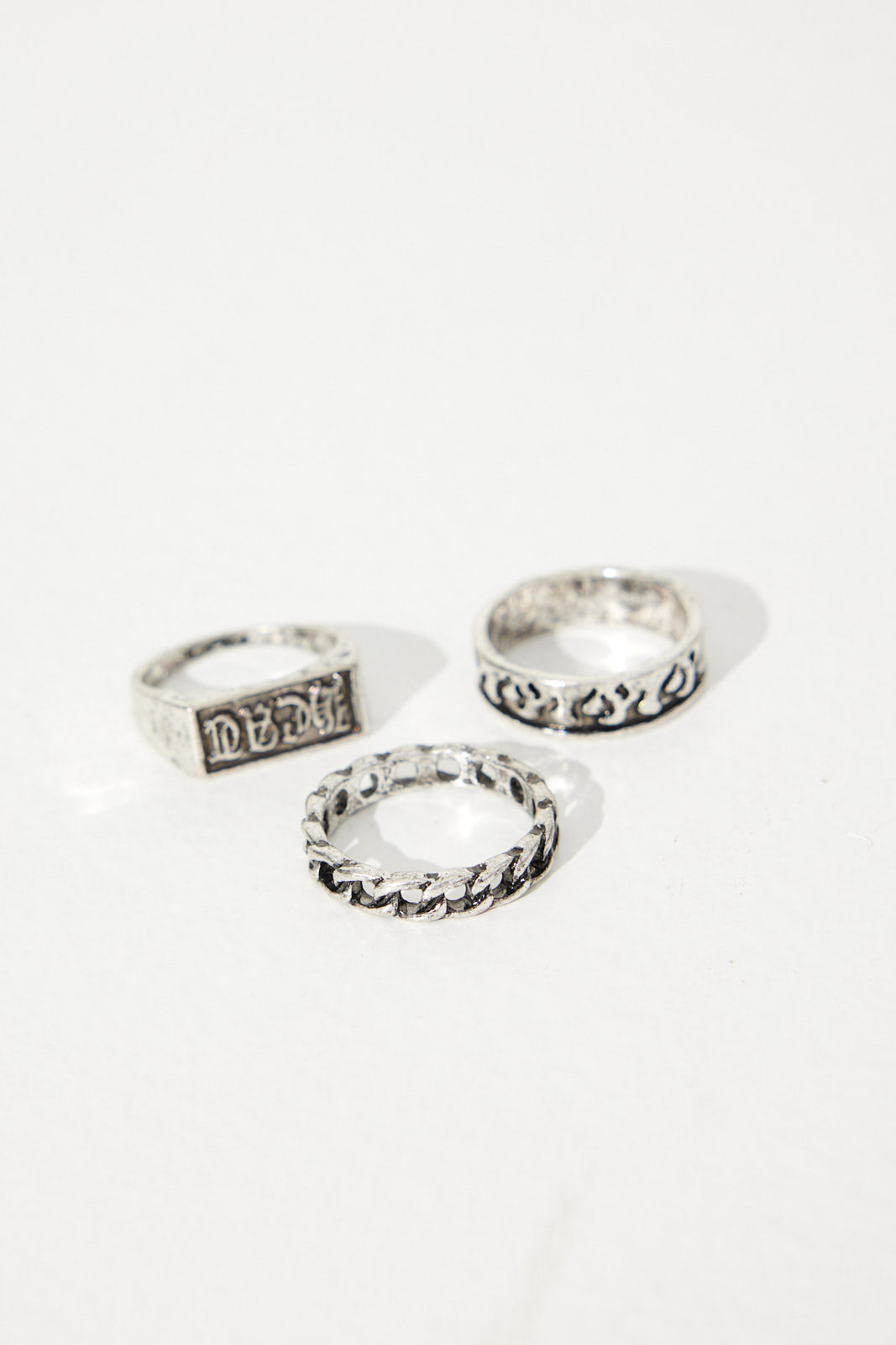 Nth Braid Ring Pack Silver