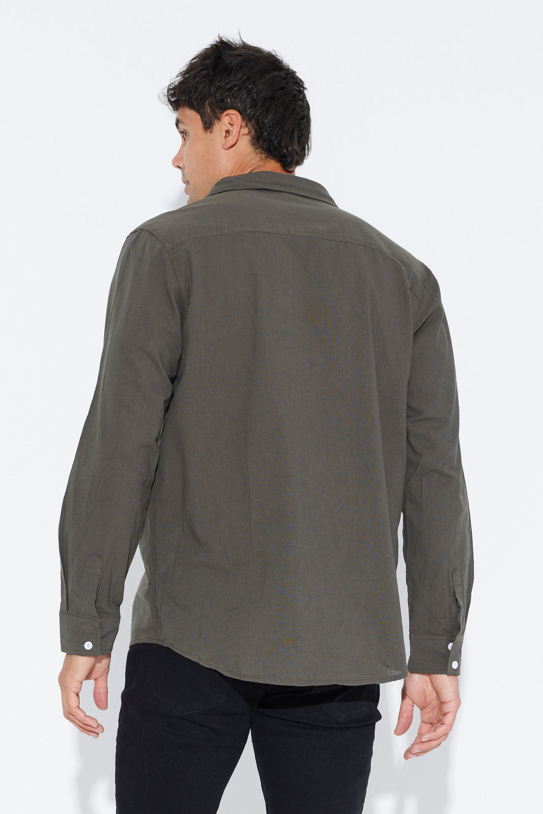 Paxton Linen Shirt Forest - SALE