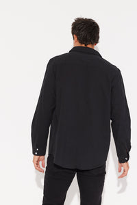 Paxton Linen Shirt Black - SALE