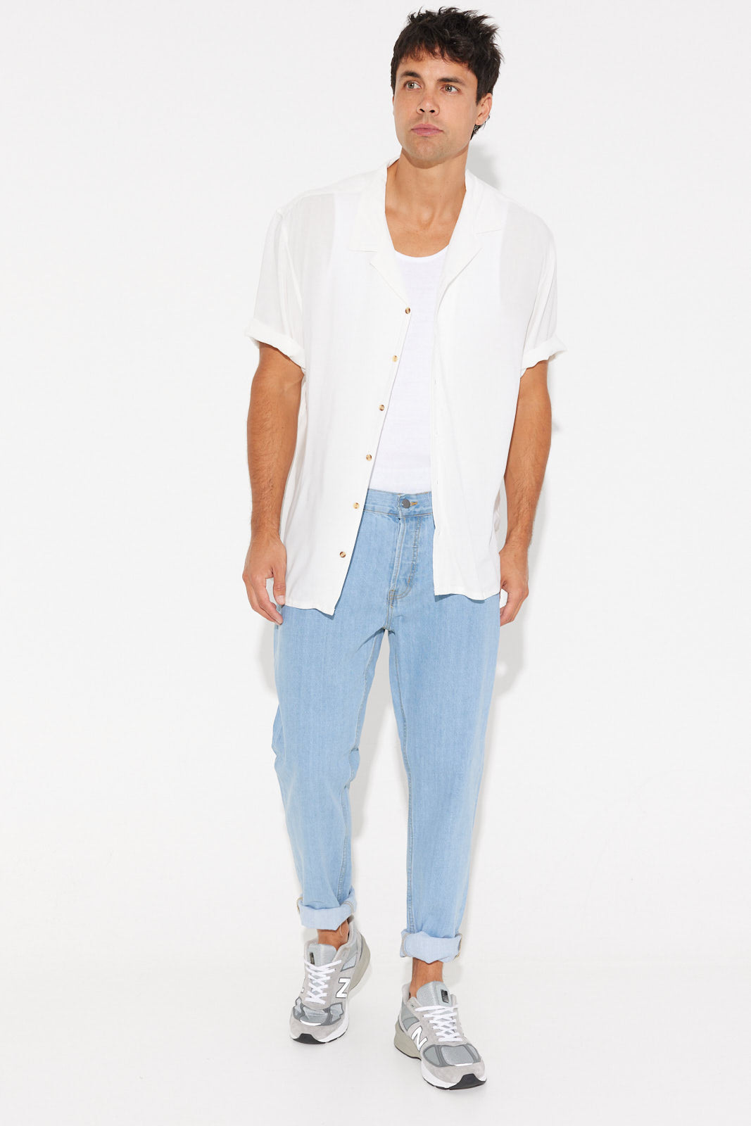Jase Cuban Shirt White