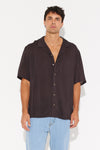 Jase Cuban Shirt Washed Black