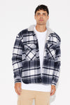 Jude Check Trucker Navy