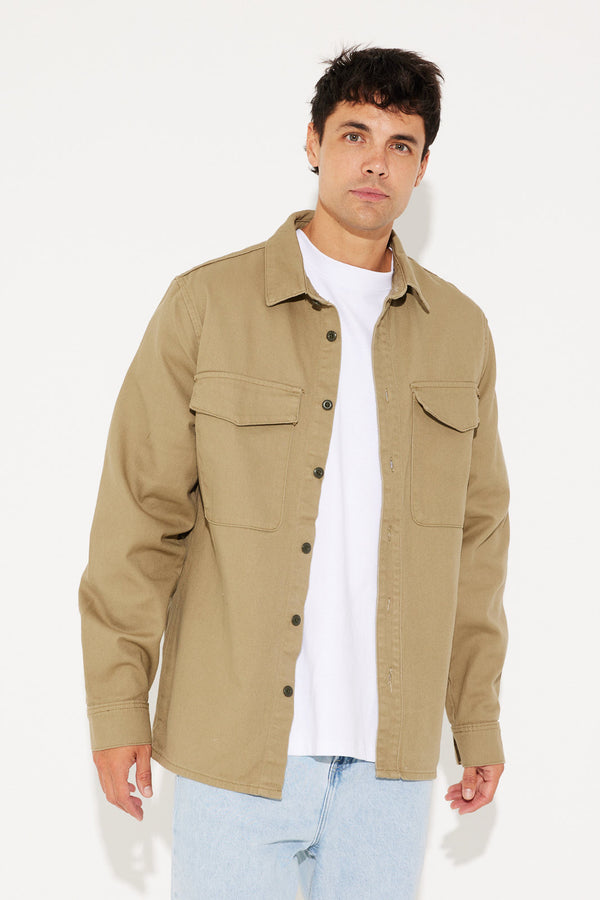 Nelson Overshirt Khaki - SALE