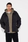 NTH Drop Sleeve Puffer Jacket Black - SALE