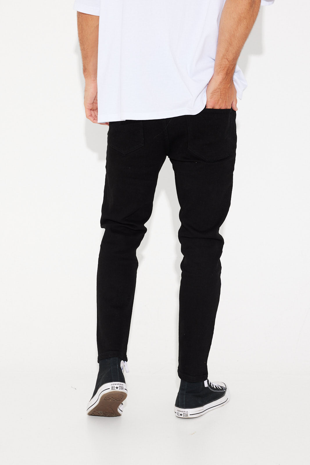 Jonas Slim Drop Denim Black
