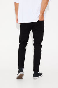 Jonas Slim Drop Denim Black