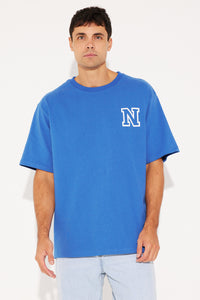 Northsider College Tee Cobalt - SALE