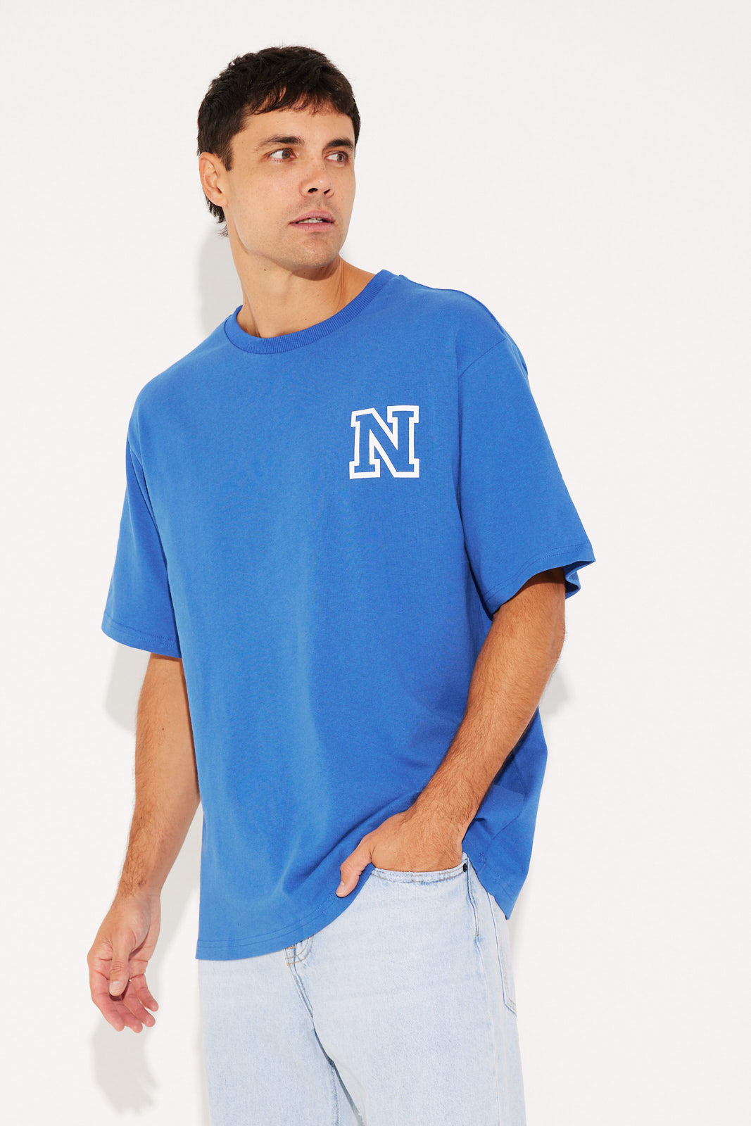 Northsider College Tee Cobalt - SALE