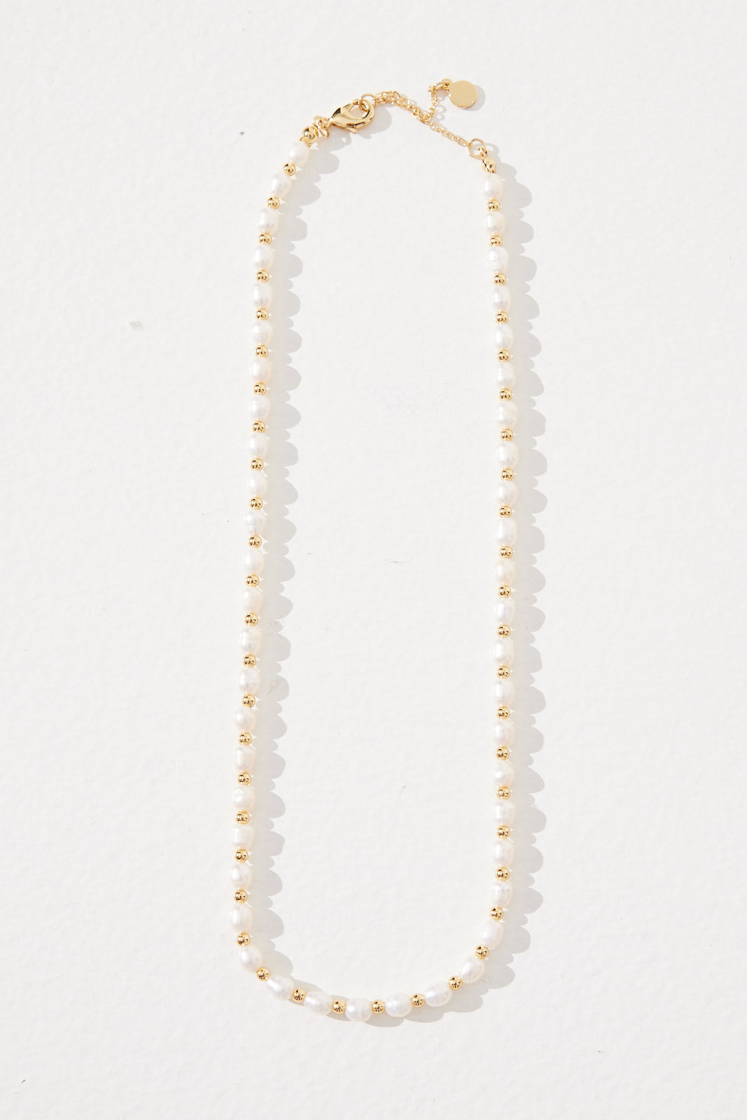 Lindy Pearl Necklace Gold
