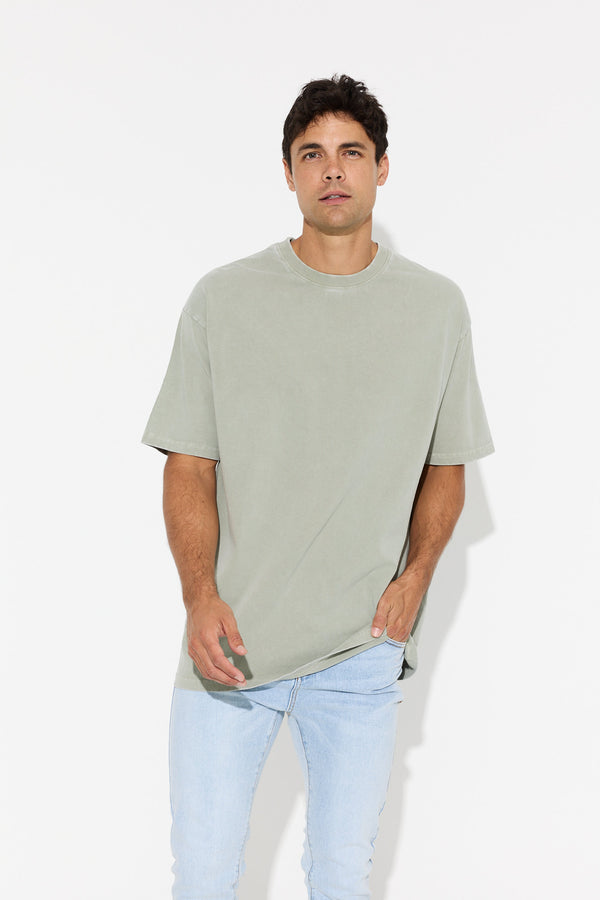 Darcy Crew Tee Cotton Army