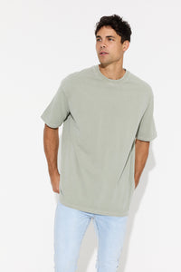 Darcy Crew Tee Cotton Army