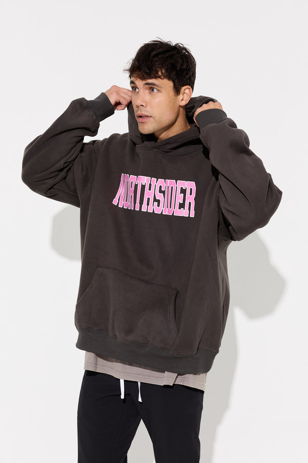 Roman Oversize Hoodie Wash Black Northsider