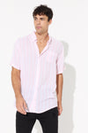 Jack Boating Shirt Peach Stripe