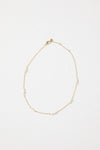 Megan Dainty Pearl Necklace Gold