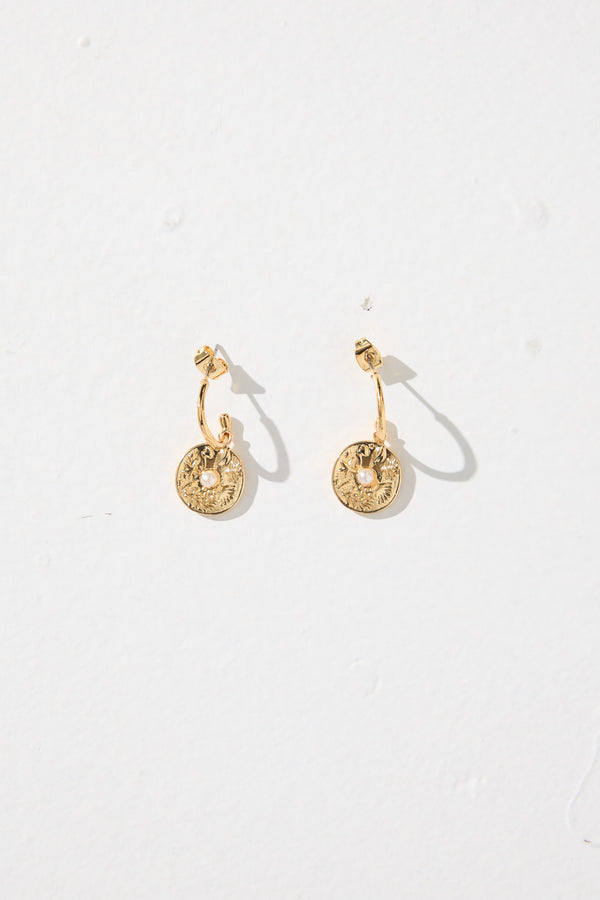 Baroque Pearl Earrings Gold