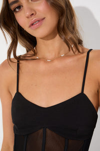 Megan Dainty Pearl Necklace Gold