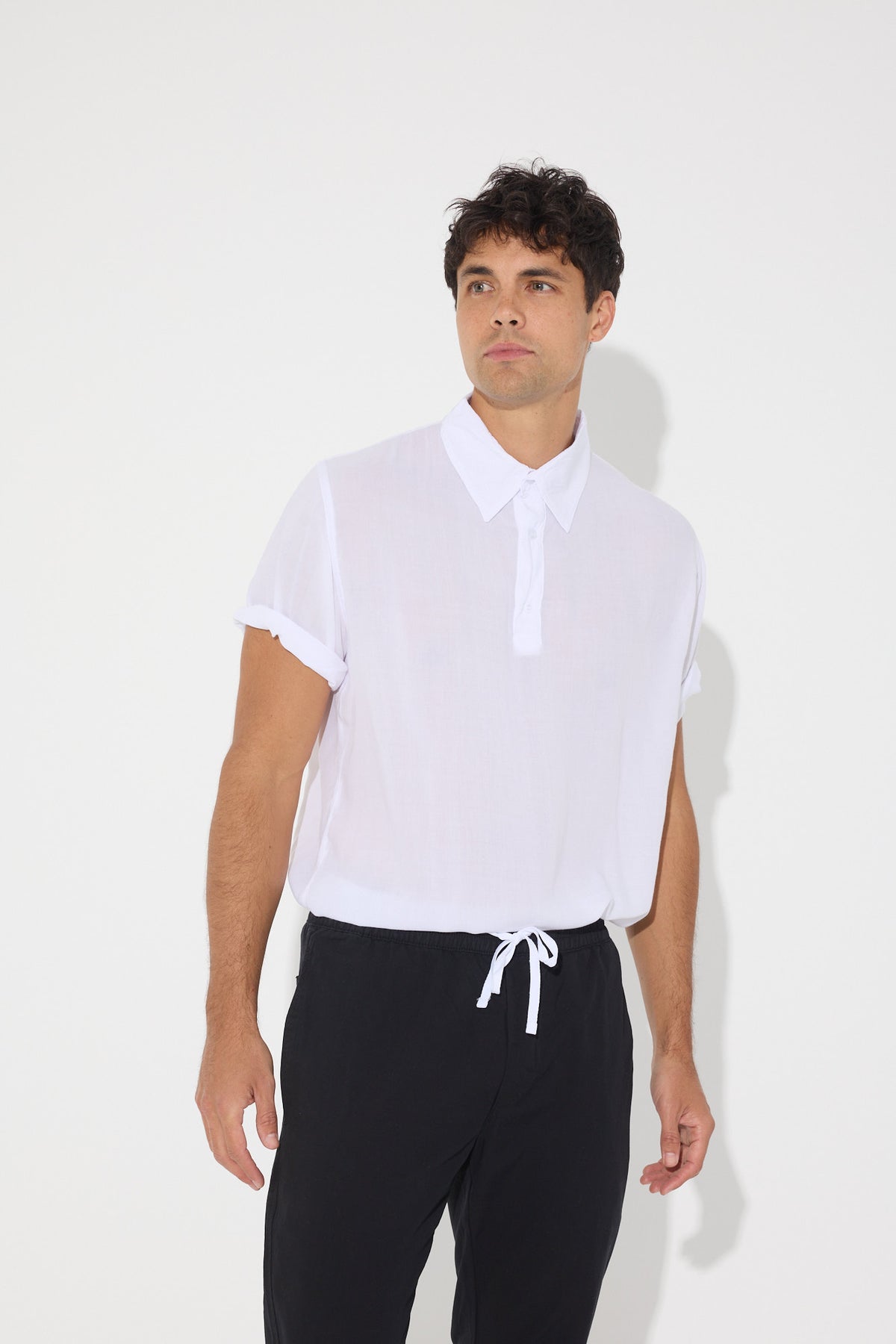 Sammy Rayon Polo White - SALE