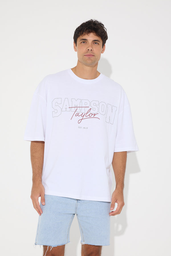 Tourist Tee Sampson White