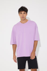 Jayden Relaxed Tee Lilac - SALE