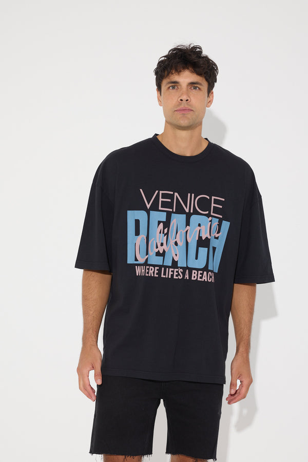 Tommy Tee Venice Beach Black