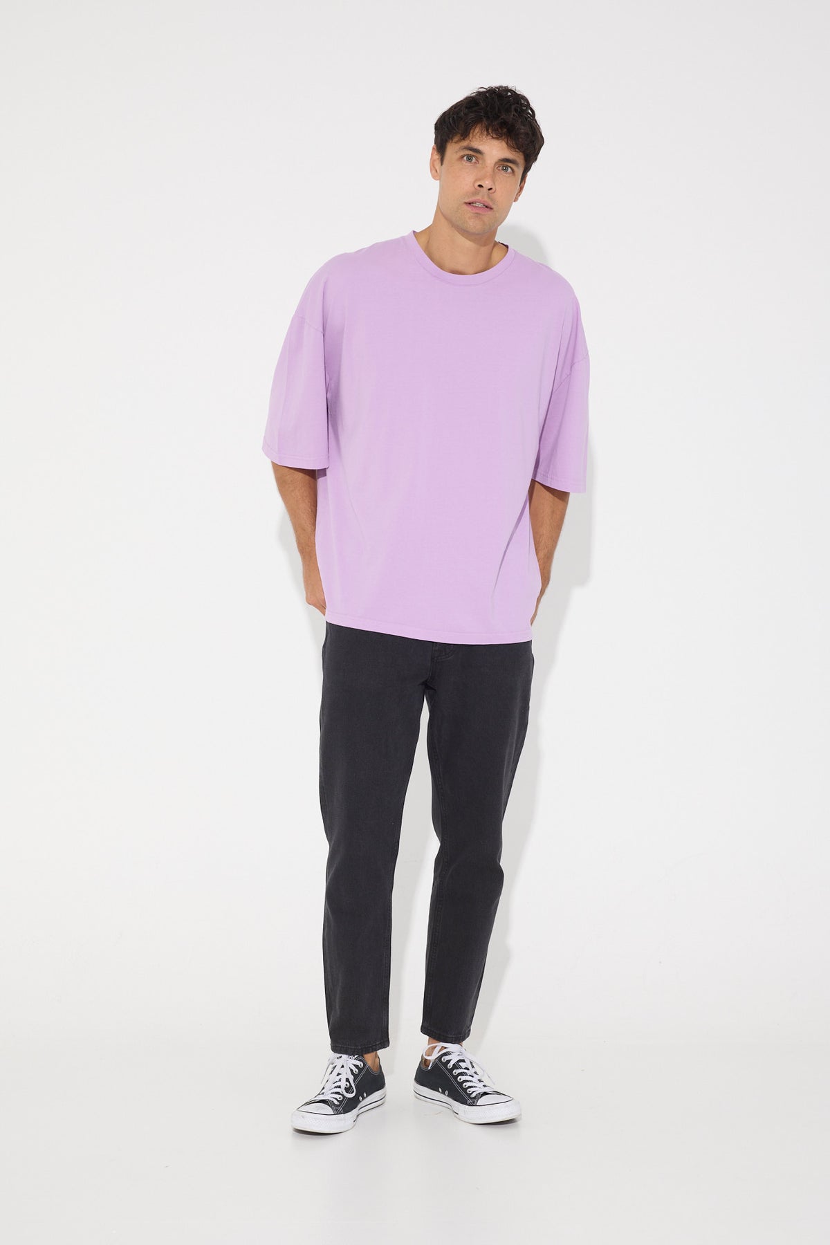 Jayden Relaxed Tee Lilac - SALE