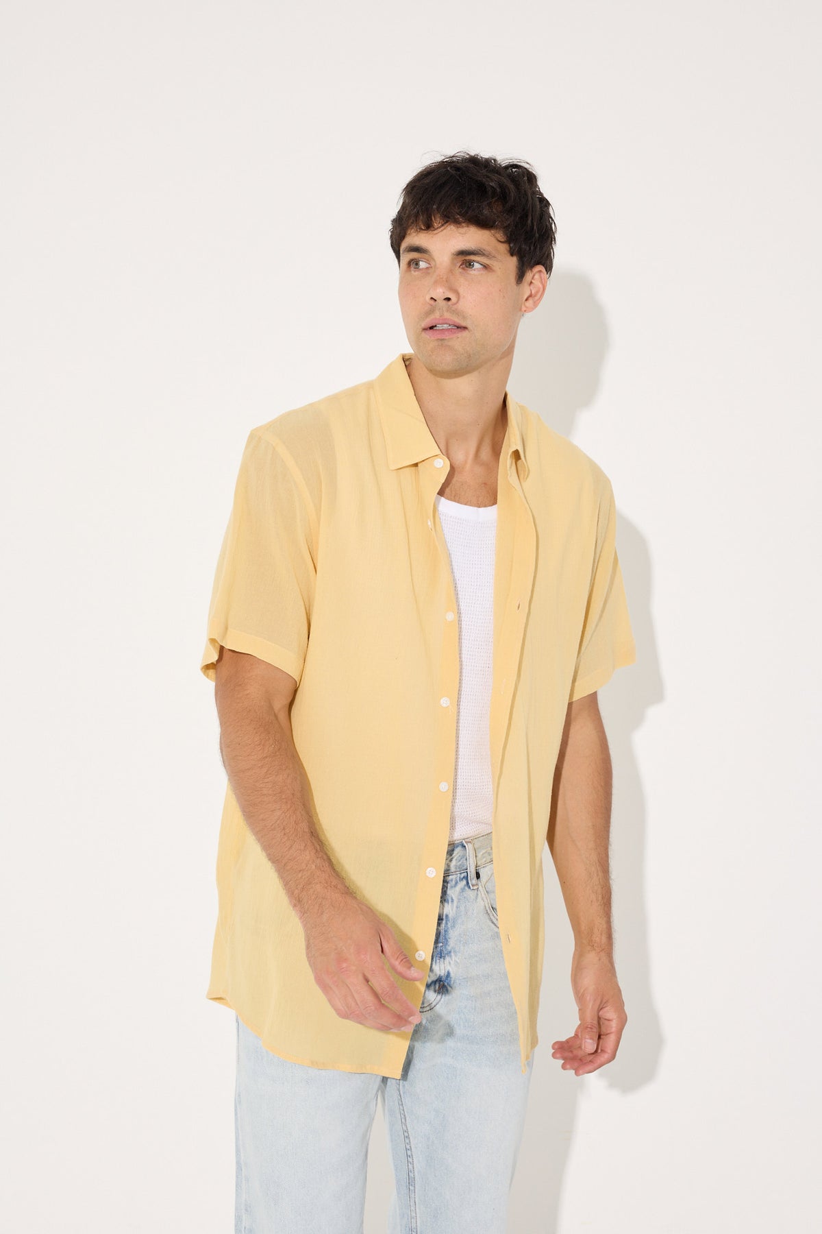 Hudson Short Sleeve Shirt Lemon - SALE