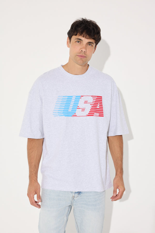 Tommy Tee USA Grey