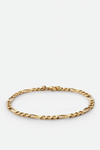 Miansai 3mm Figaro Chain Bracelet Gold Vermeil