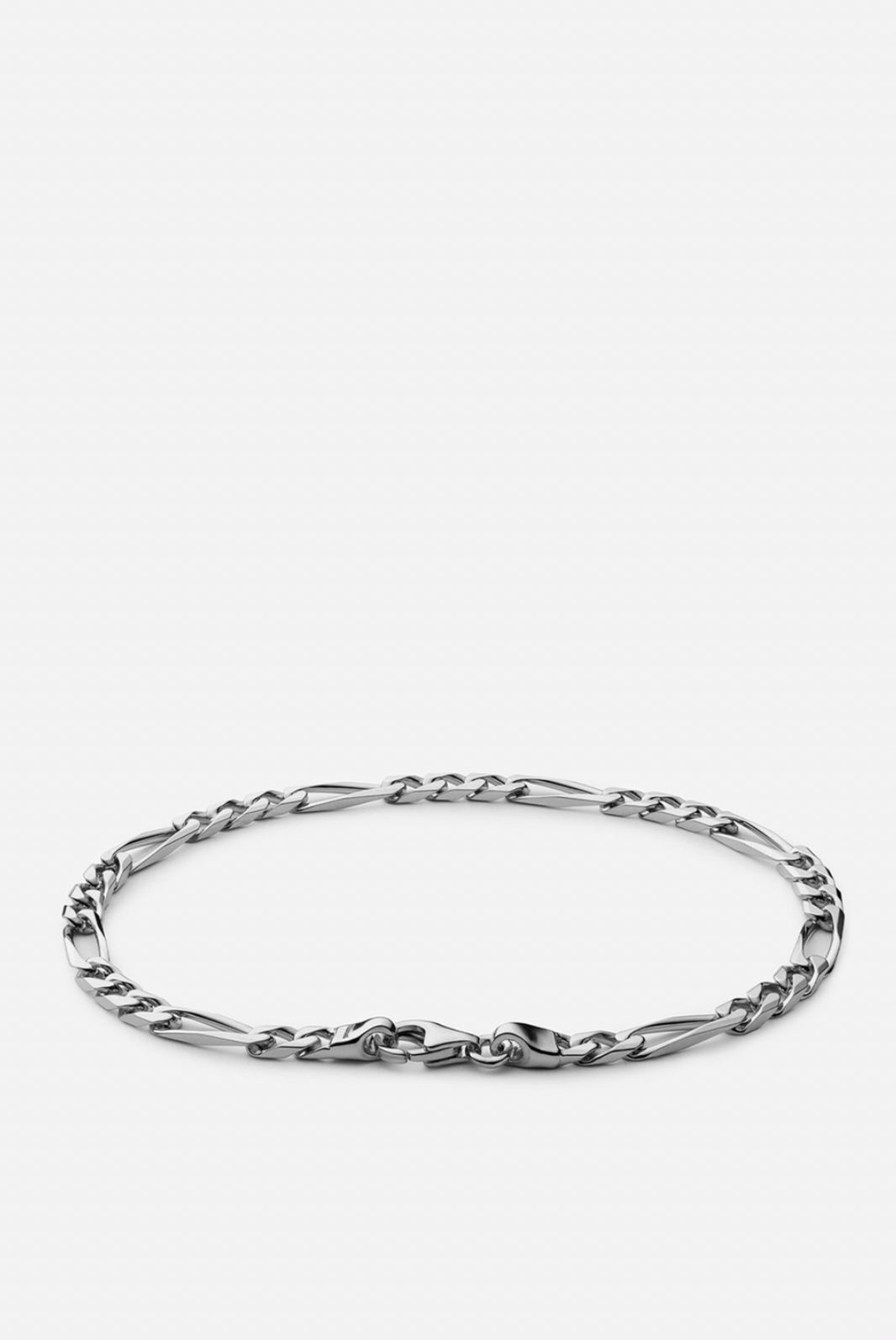 Miansai 3mm Figaro Chain Bracelet Sterling Silver