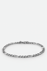 Miansai 3mm Figaro Chain Bracelet Sterling Silver