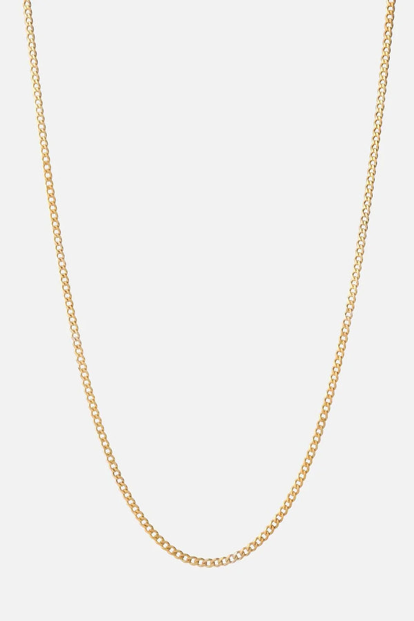 Miansai 3mm Cuban Chain Necklace Gold Vermeil