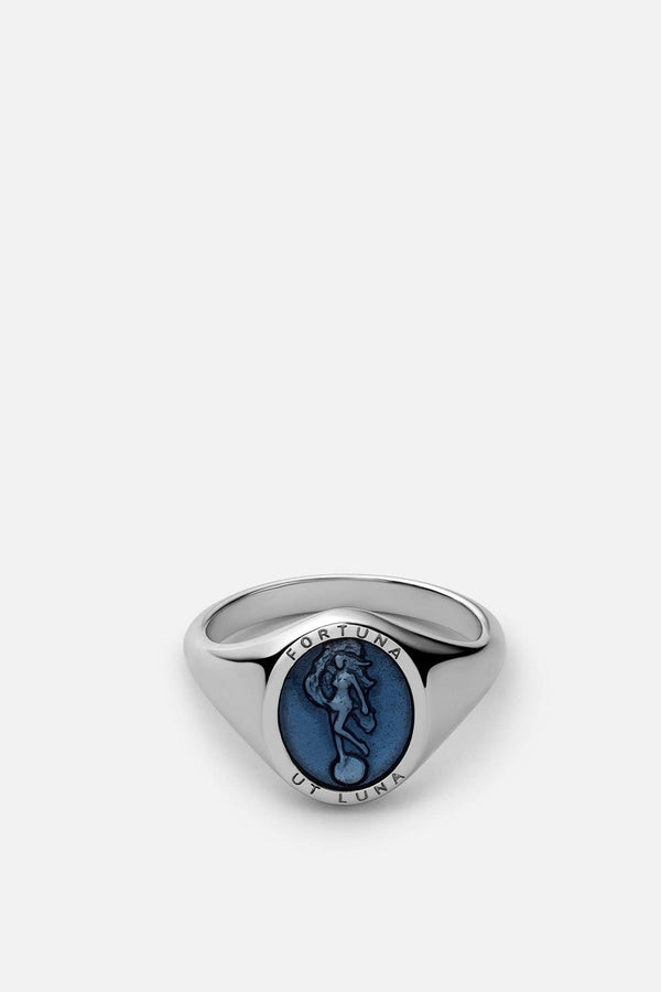 Miansai Fortuna Ring Sterling Silver/Blue