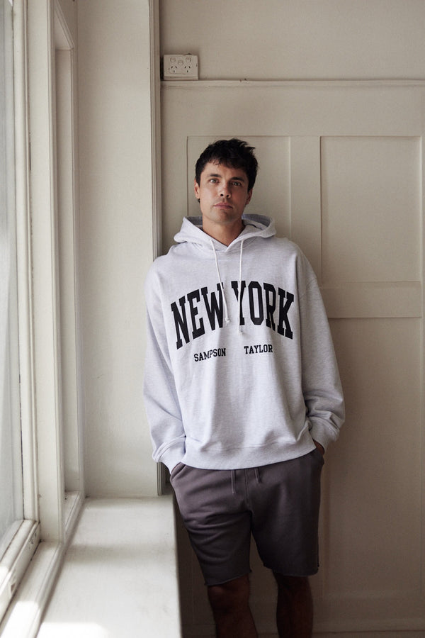 Tommy Hoodie New York Grey