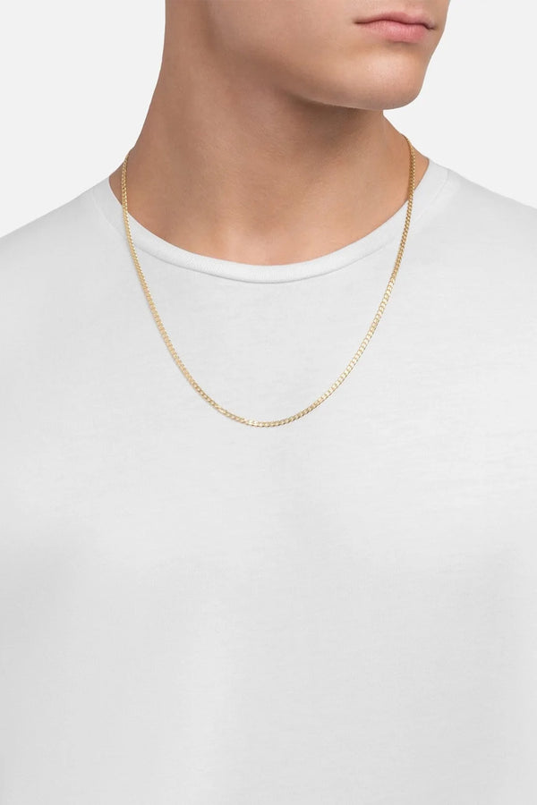 Miansai 3mm Cuban Chain Necklace Gold Vermeil