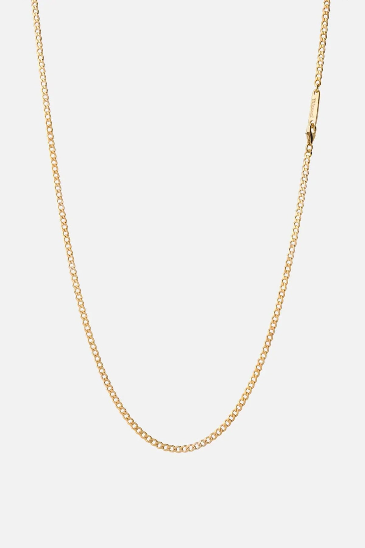 Miansai 3mm Cuban Chain Necklace Gold Vermeil
