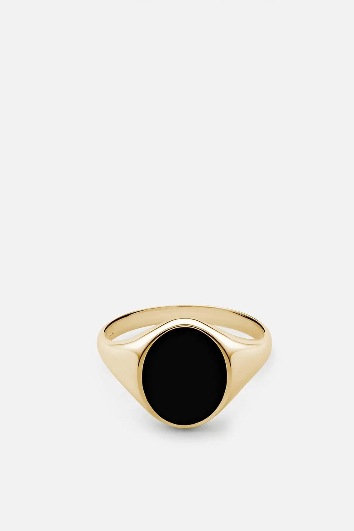 Miansai Heritage Ring Gold Vermeil/Black
