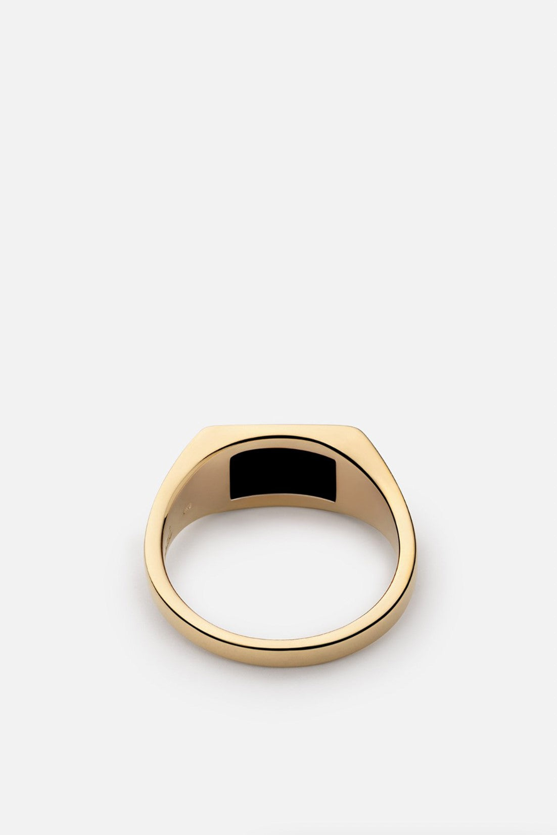 Miansai Lennox Onyx Ring Gold Vermeil